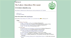 Desktop Screenshot of lahore.ahmadiyya.org